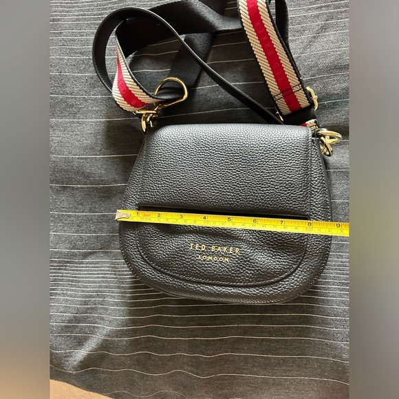 BRAND NEW Ted Baker Women's Amali Branded Webbing Strap Cross Body Bag - Black - Picture 14 of 15